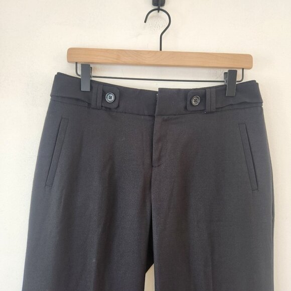 Banana Republic Black Straight Leg Trouser Pants Classic Women's 4 - Picture 3 of 7